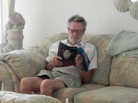 Nikon Coolpix 023  Francis catching up on news